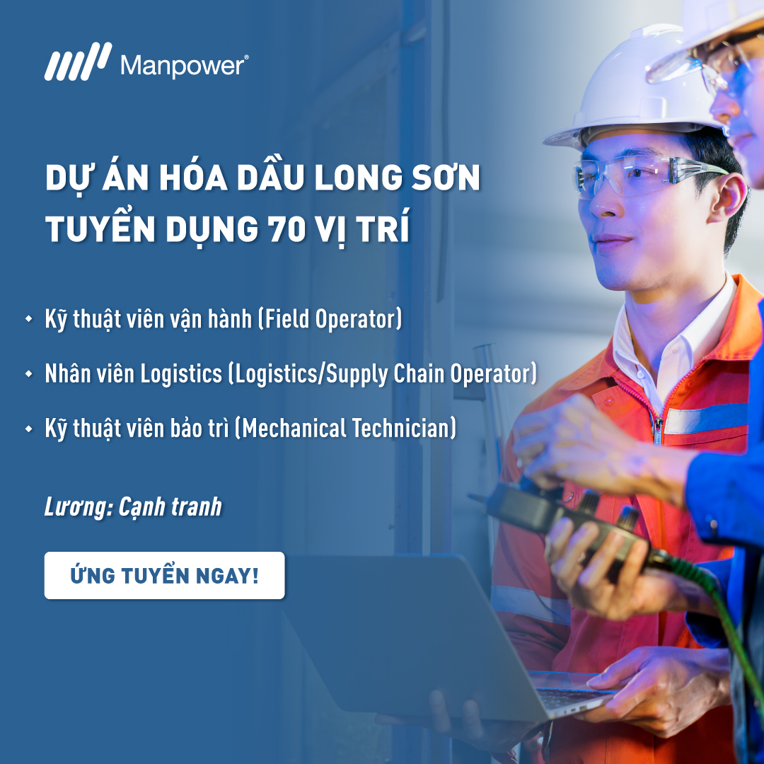 Long Son petrochemical recruitment project poster