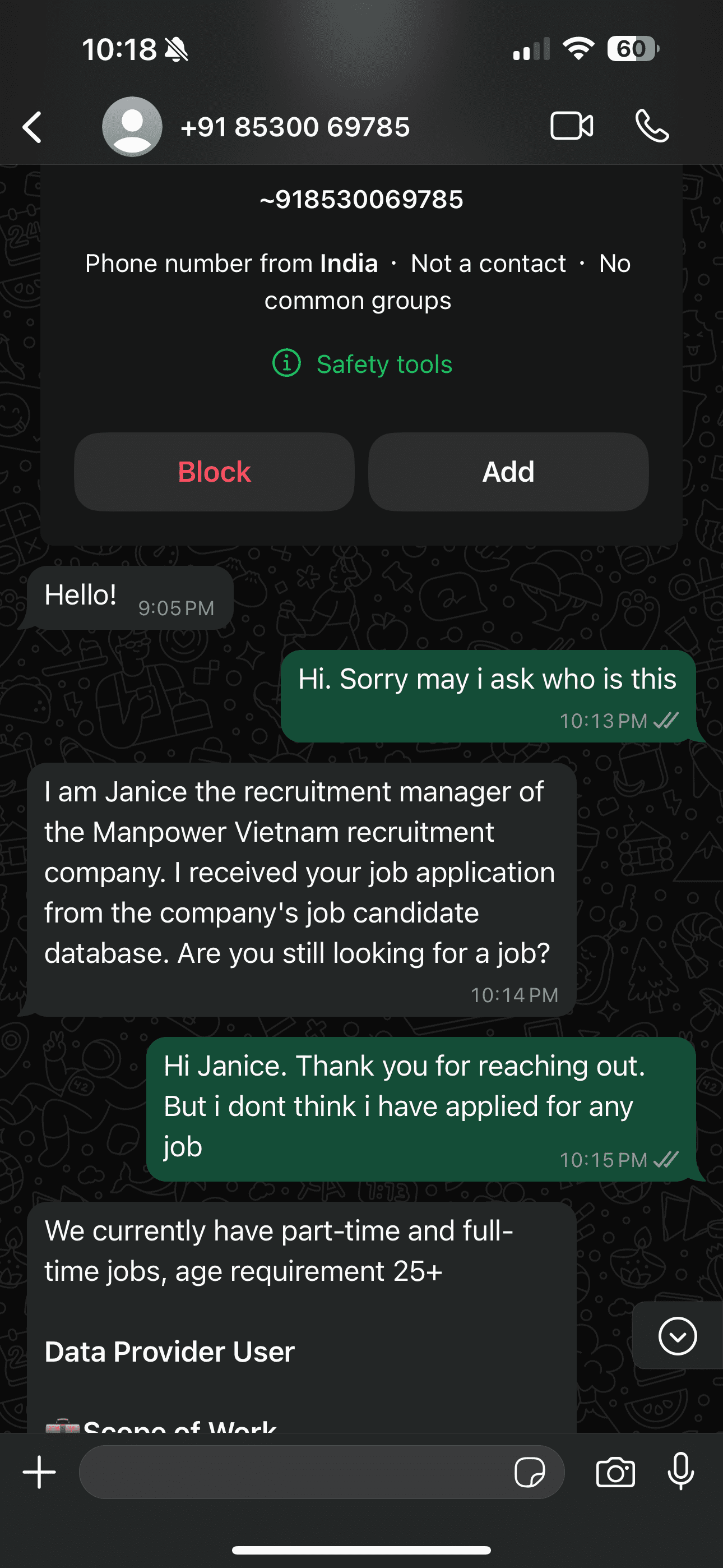 Notice from Manpower Vietnam regarding impersonation scams 1