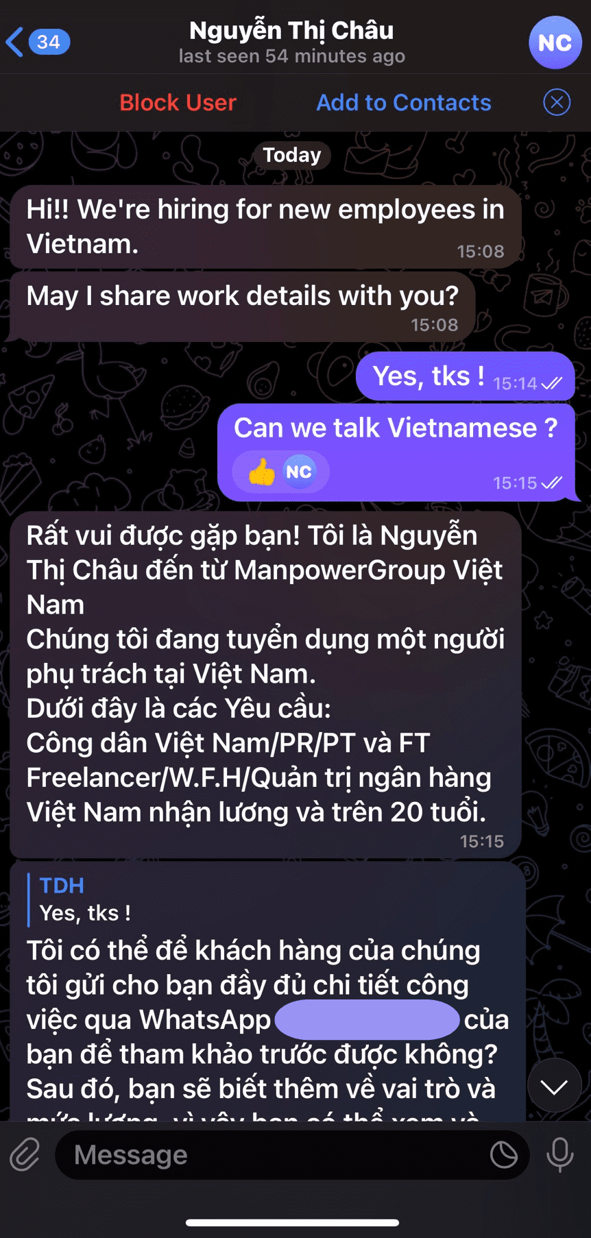 Notice from Manpower Vietnam regarding impersonation scams 4