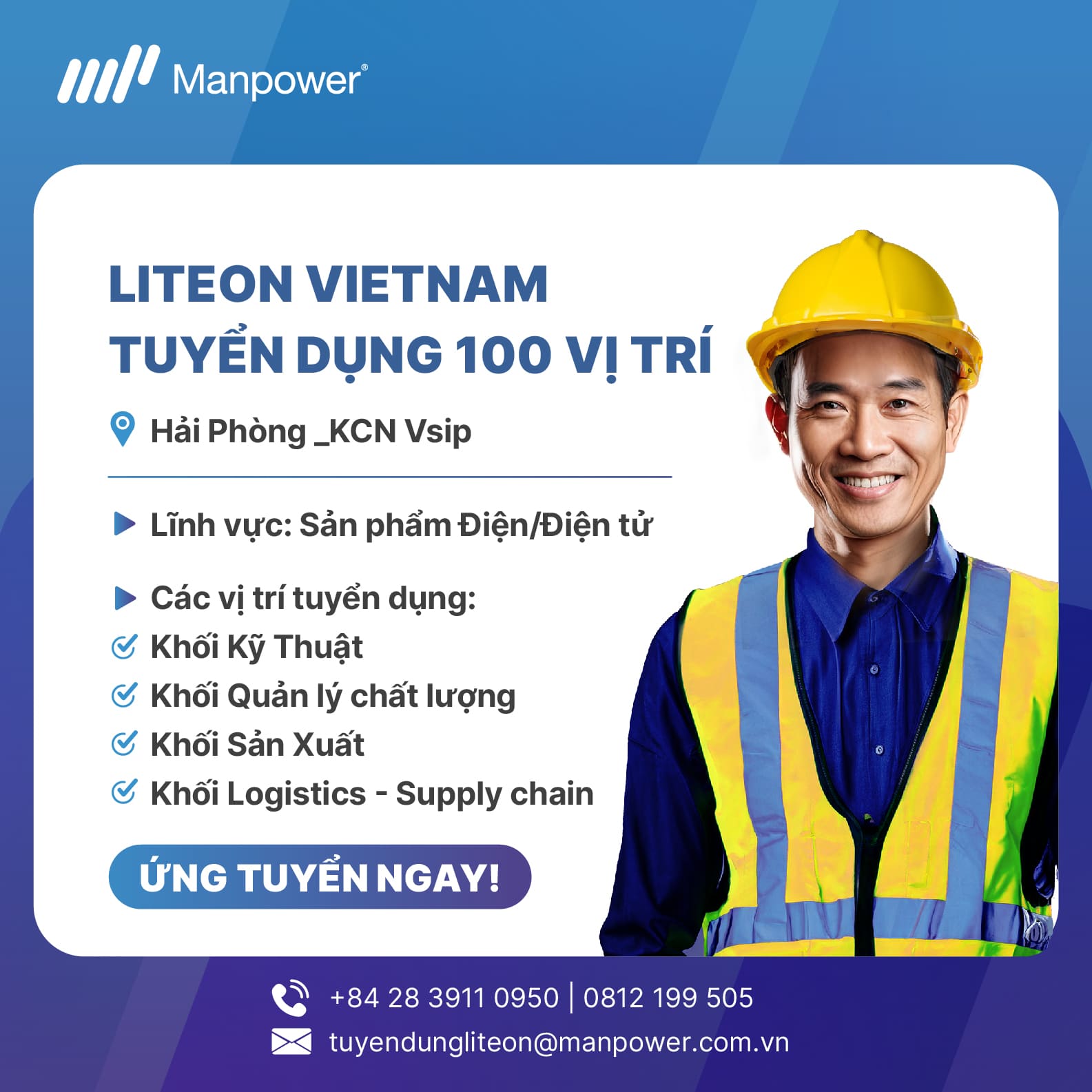 Các cơ hội việc làm tại LITEON Việt Nam