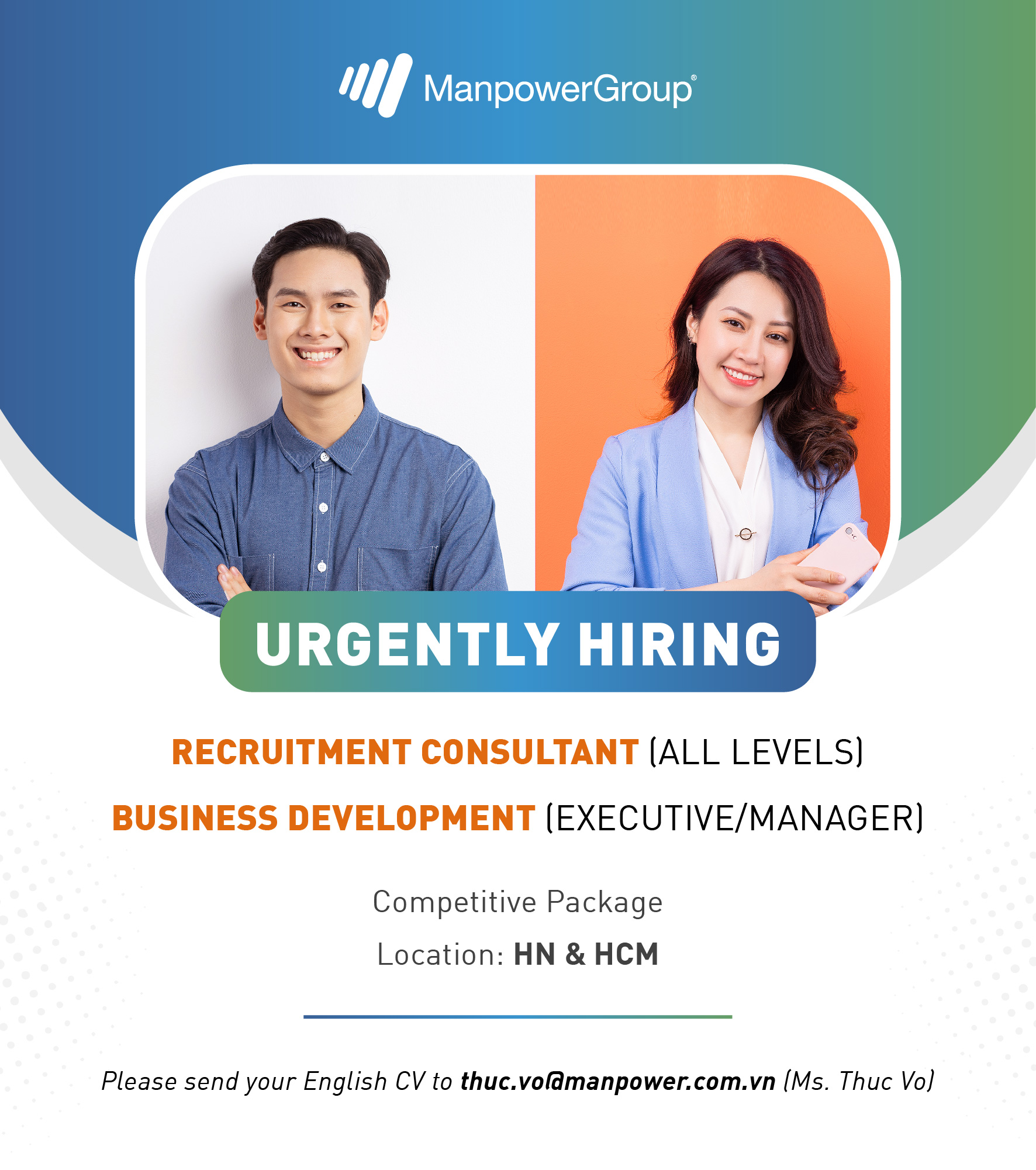 manpowergroup vietnam internal recruitment poster