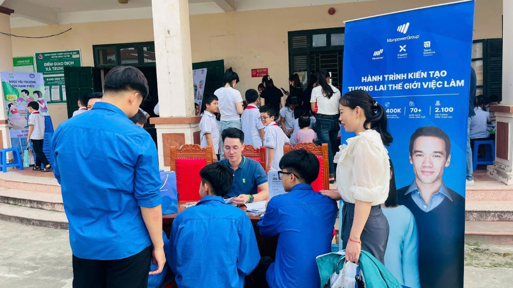 ManpowerGroup Vietnam introduced career development opportunities to teenagers and people in Vinh Phuc