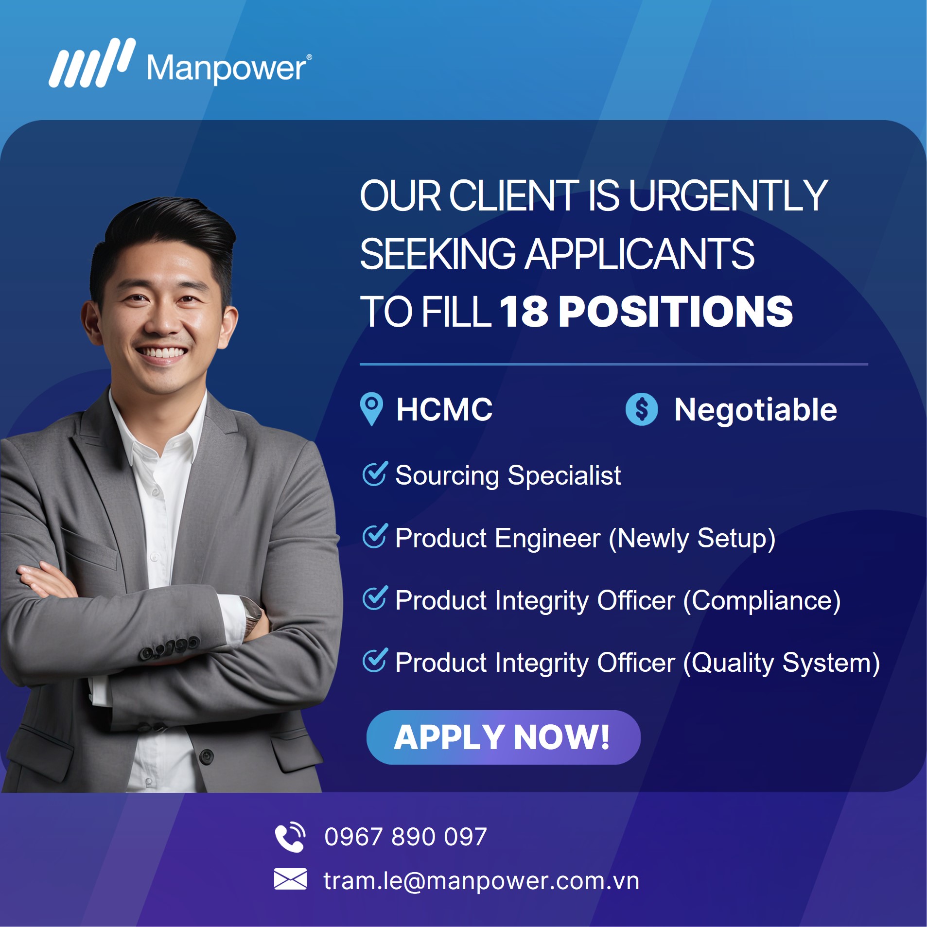 Jobs post for US Gifiting Manufacturer Recruitment in Vietnam