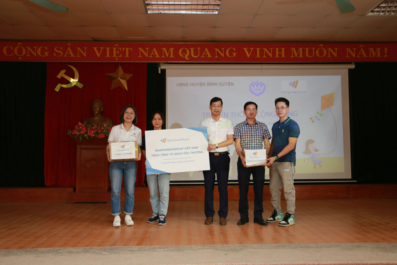 A community event by ManpowerGroup Vietnam for children in Trung My Commune, Binh Xuyen District, Vinh Phuc Province. 