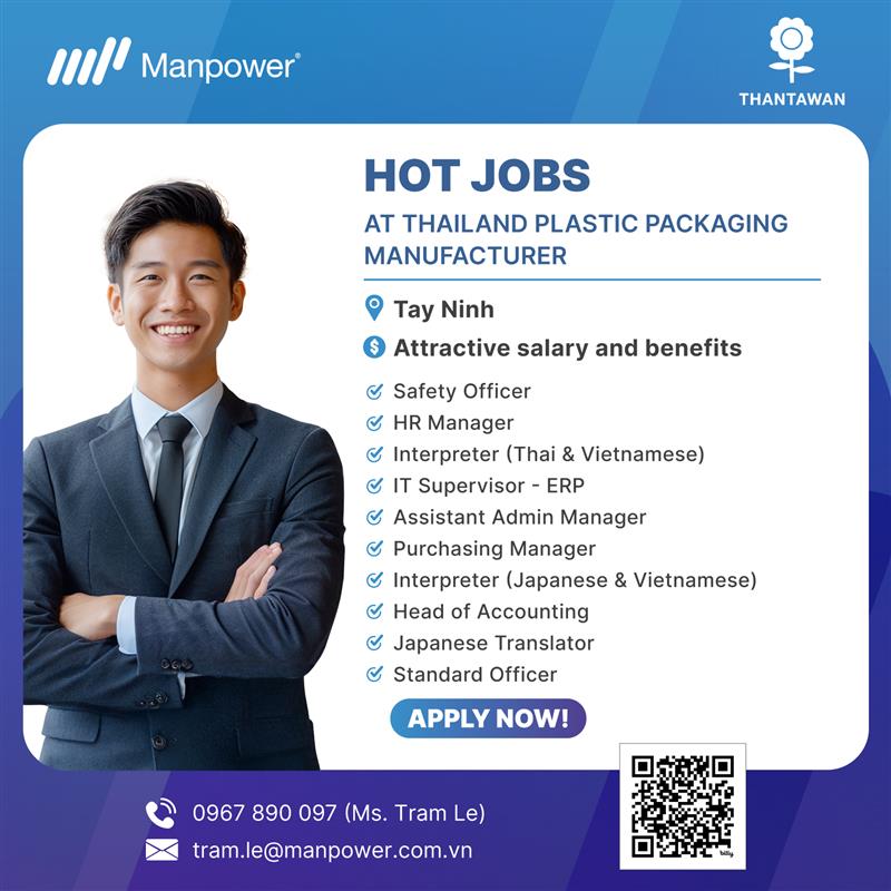 Job at Thantawan for management and specialist positions