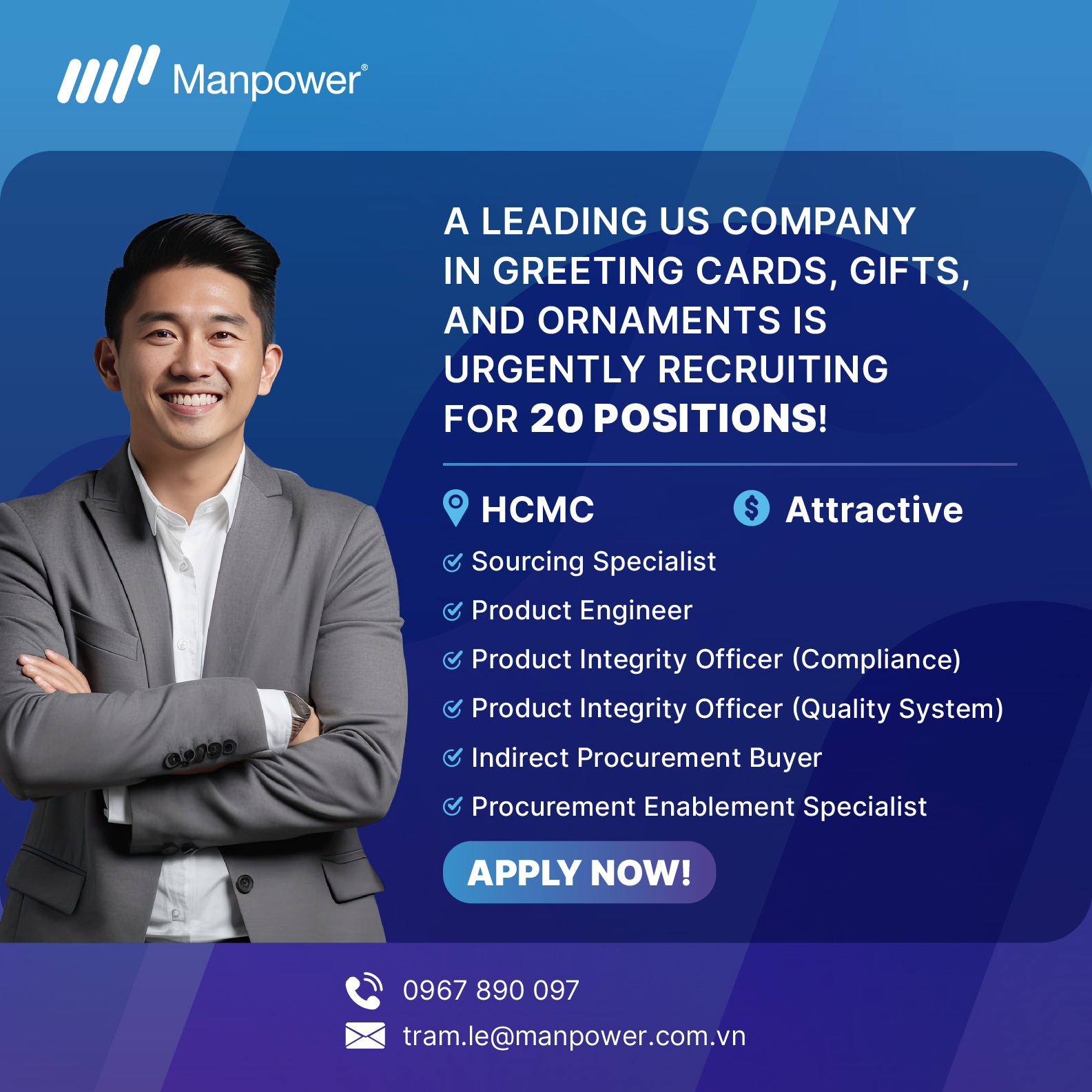 Jobs post for US Gifiting Manufacturer Recruitment in Vietnam