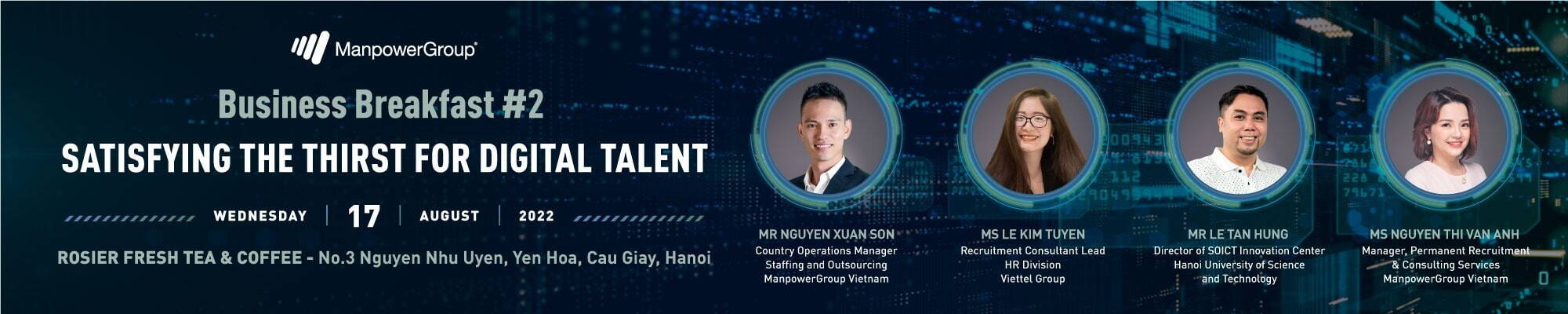 business breakfast event satisfying the thirst for digital talent manpowergroup vietnam viettel group hanoi university of science technology